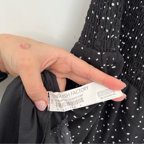 English Factory Smocked Midi Skirt - Picture 9 of 12